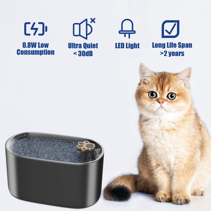 Fuente Automática 3L para Gatos y Perros. Luz ED. Ultra Silenciosa - Dulces Mascotas BCN