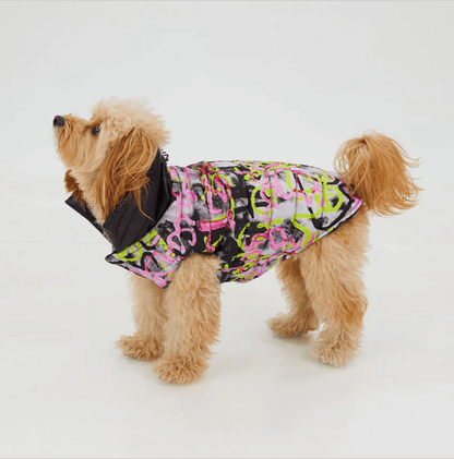 Graffiti Wasserdichte Pufferjacke - Dulces Mascotas BCN