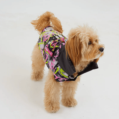 Graffiti Wasserdichte Pufferjacke - Dulces Mascotas BCN
