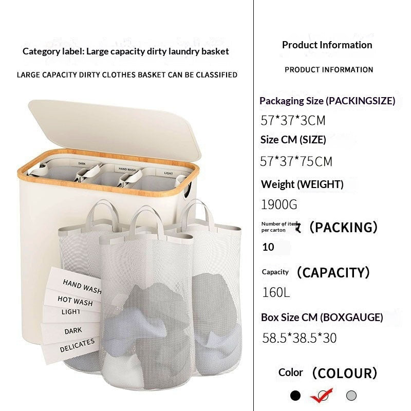 Household Japanese - style Foldable Laundry Basket - Dulces Mascotas BCN