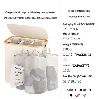 Household Japanese - style Foldable Laundry Basket - Dulces Mascotas BCN