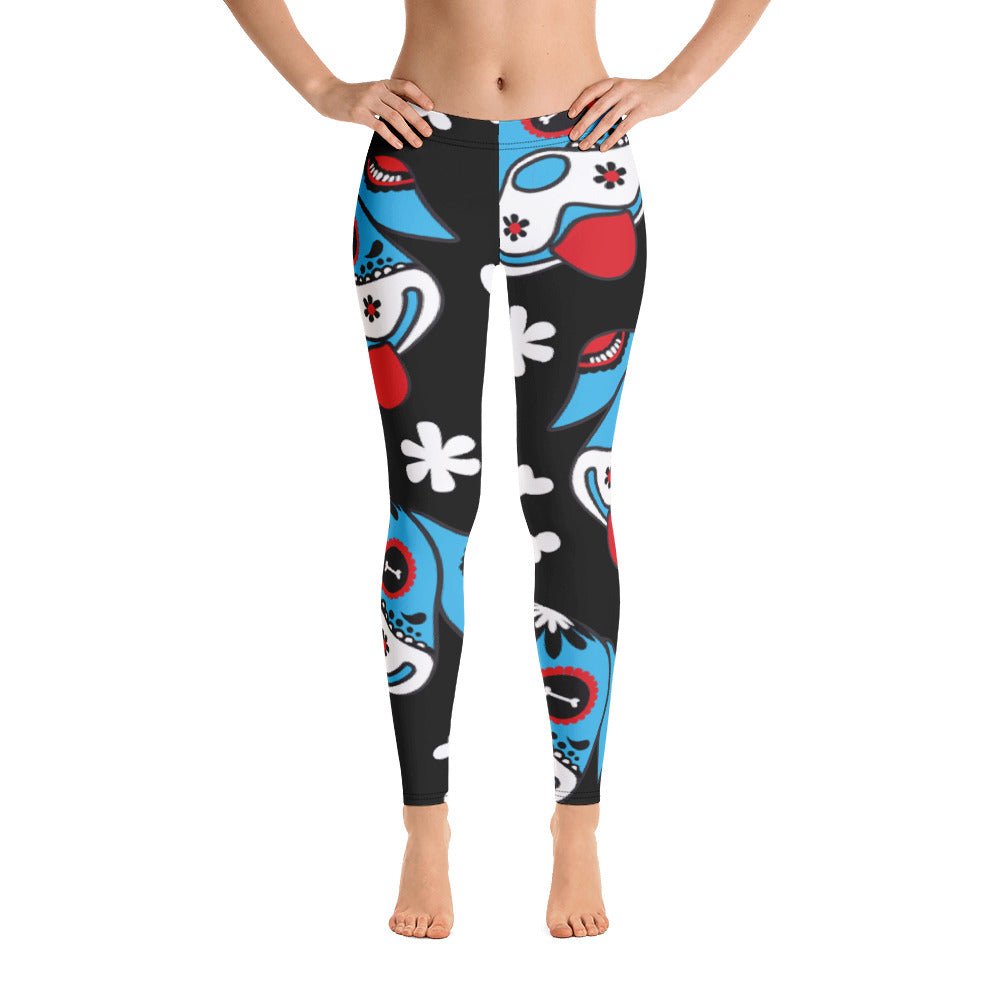 Leggings Day of the Dog Blue | Mallas Deportivas Dog Lover - Dulces Mascotas BCN