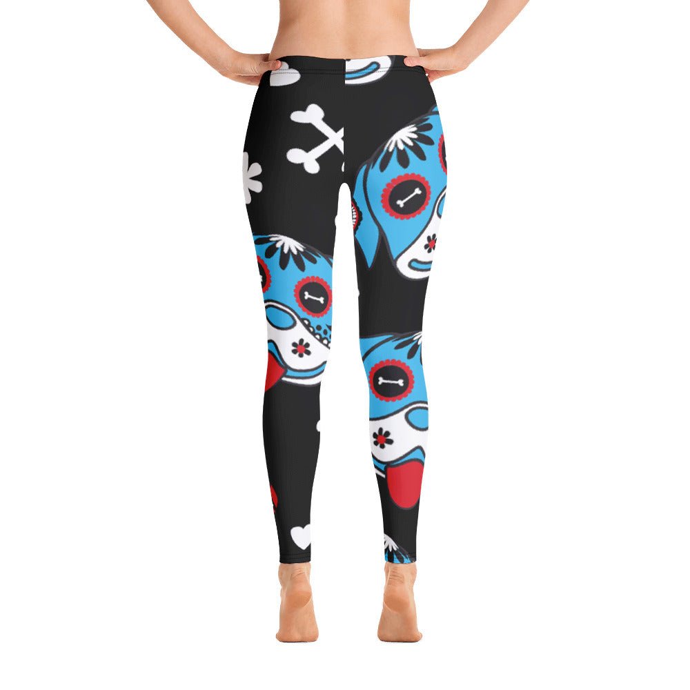 Leggings Day of the Dog Blue | Mallas Deportivas Dog Lover - Dulces Mascotas BCN