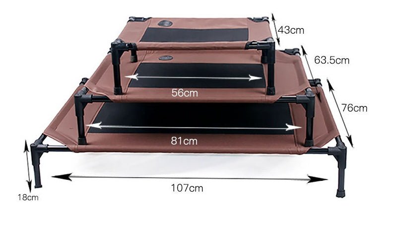 Pet bed dog moisture - proof removable washable stack dog bed Oxford cloth camp bed - Dulces Mascotas BCN