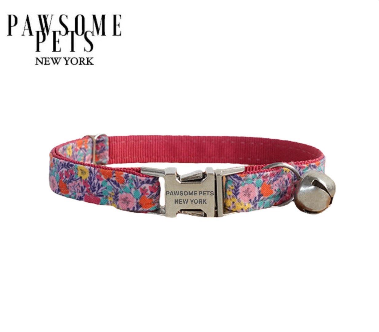 SMALL SIZE DOG & CAT COLLAR - FLORAL GARDEN - Dulces Mascotas BCN