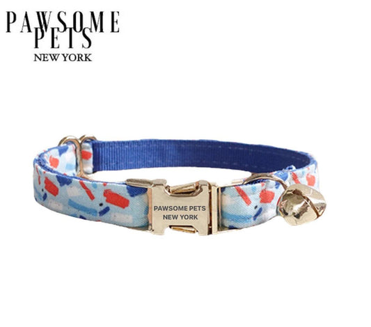 SMALL SIZE DOG & CAT COLLAR - INDIGO BLUE - Dulces Mascotas BCN