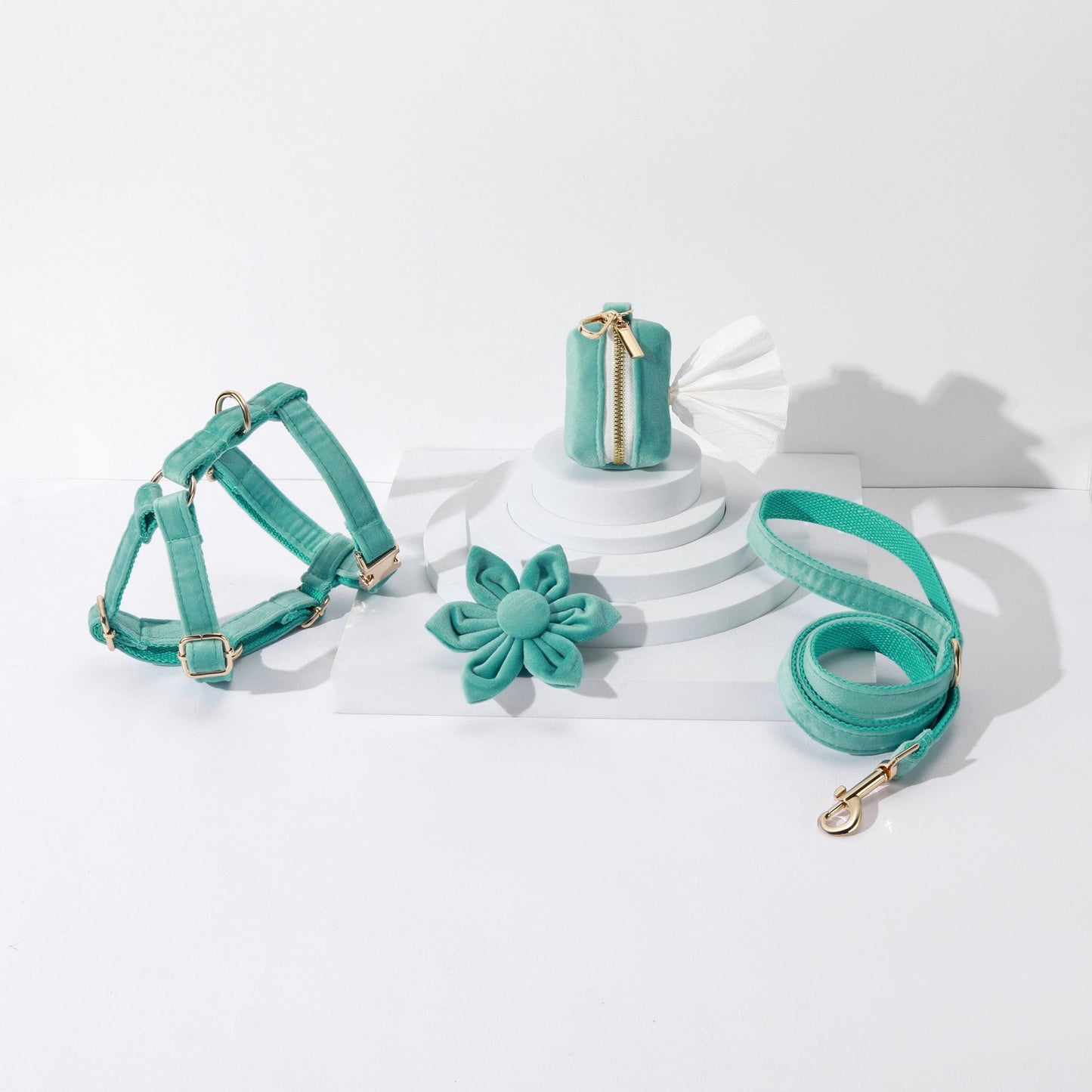 STEP IN FLORAL BUNDLE - Green (4 pieces) - Dulces Mascotas BCN