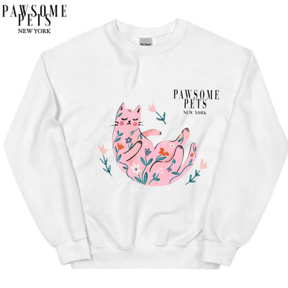 SWEATSHIRT - FLORAL CAT - Dulces Mascotas BCN