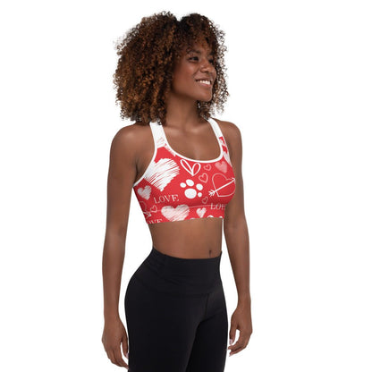 Top Deportivo Puppy Love | Sujetador Acolchado Dog Lover - Dulces Mascotas BCN