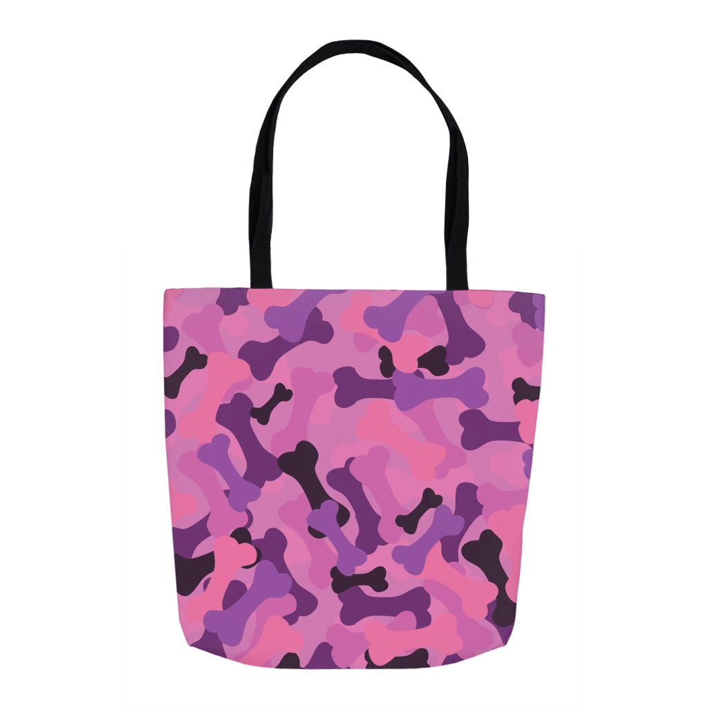 Tote Bag Bone Camo Pink | Bolso Reutilizable para Dog Lovers - Dulces Mascotas BCN