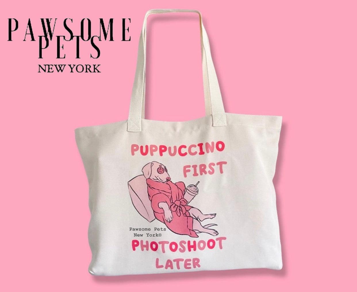 TOTE BAG - PUPPUCCINO FIRST - Dulces Mascotas BCN