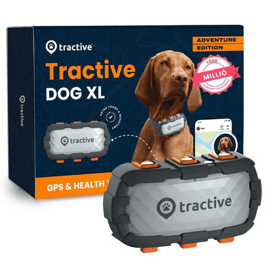 Tractive GPS DOG XL Adventure Edition Localizador GPS para Perros - Gris - Dulces Mascotas BCN
